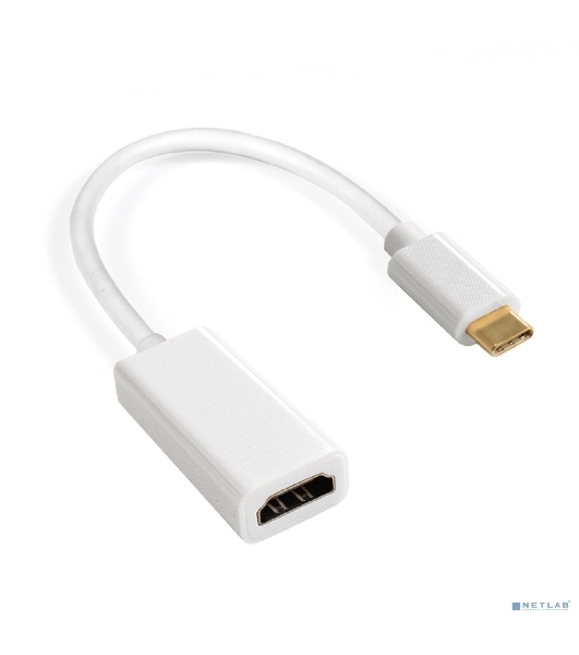 Кабель-адаптер Type-C-HDMI ExeGate EX-CM-HDMI2F-0.1 (USB Type-C/19F, 4K@120HZ 8K@ 30Hz, 0,1м)