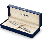 Ручка шариковая Waterman Hemisphere (CWS0920470) Steel CT M, синие чернила, подарочная коробка, фото2