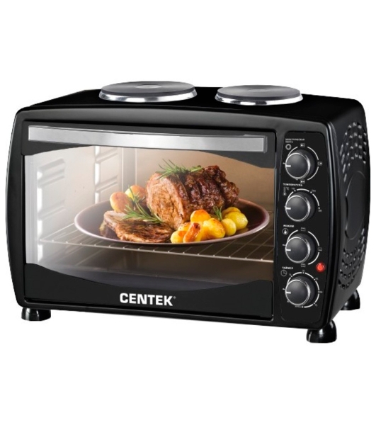 Мини-печь Centek CT-1531-42 CONVECTION (черн) 42л 1600Вт, 5 режимов, конвекция