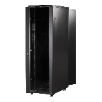 Шкаф 19' Business, 32U 600x800, черный, передняя дверь стекло, задняя дверь распашная металл, фото5