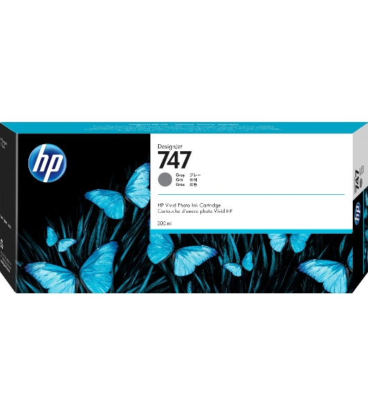 Картридж струйный HP 747 300-ml хроматический серый для HP DesignJet Z9+
