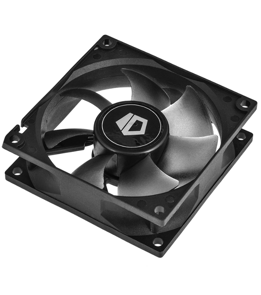 Вентилятор для корпуса ID-Cooling NO-8025-SD черный, 80 мм, 2000 об/мин, 21 дБ, 3 pin