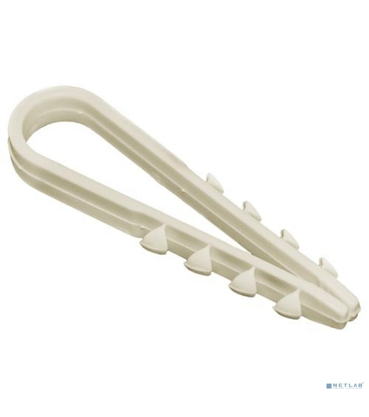 Дюбель-хомут Fortisflex ДХ 19-25 нейлон белый (уп. 100 шт)
