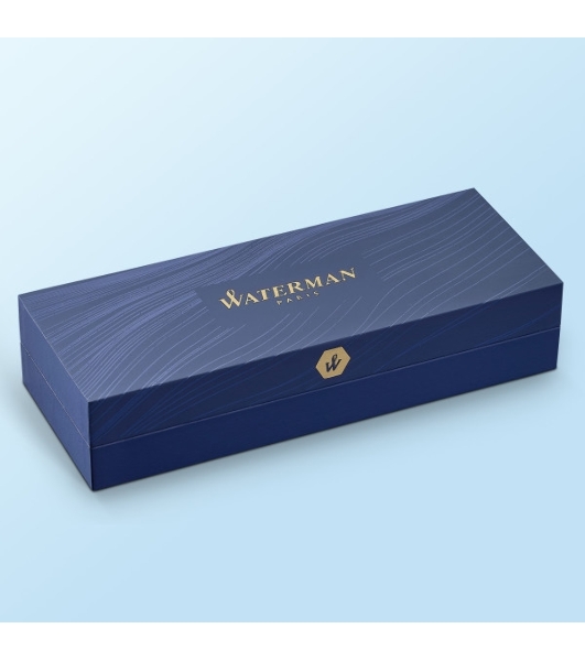 Ручка шариковая Waterman Hemisphere (CWS0920470) Steel CT M, синие чернила, подарочная коробка