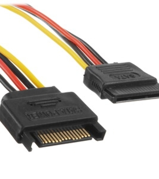 Удлинитель кабеля питания SATA Cablexpert CC-SATAMF-02, 15pin(M)/15pin(F), 50 см