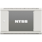 Шкаф коммутационный NTSS Премиум (NTSS-W6U6045GS-2) настенный 6U 600x450 мм пер. дв. стекл 60 кг серый IP20 сталь, фото5