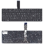 Клавиатура для ноутбука Asus K56 черная без рамки, плоский Enter, фото3
