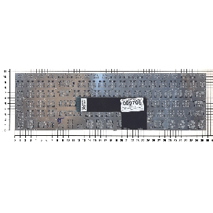 Клавиатура для ноутбука Sony FIT 15 SVF15 серебристая с подсветкой
