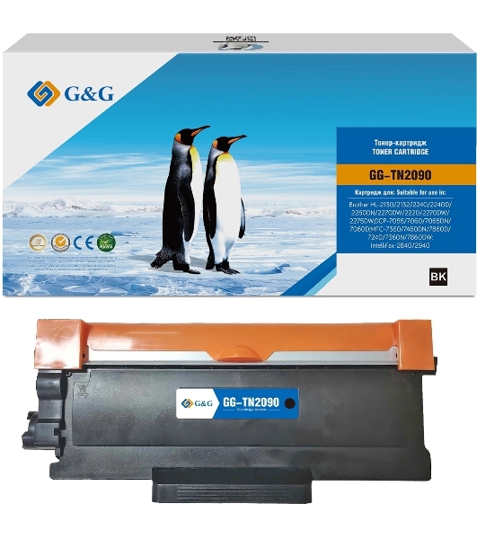 Картридж G&G for Brother HL-2130/2132/2240/2240D/2250DN/2270DW/2220/2270DW/2275DW;DCP-7055/7060/7065DN/7060D;MFC-7360/7460DN/7860D/7240/7360N/7860DW;IntelliFax-2840/2940 without chip 1200 pages
