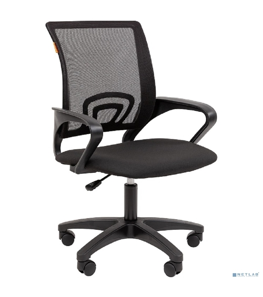 Кресло Chairman 696LT N TW-01 черный, ткань, 120 кг, механизм качания
