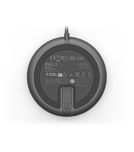 Микрофон Logitech Microphone for Rally Ultra-HD ConferenceCamMic Pod черный