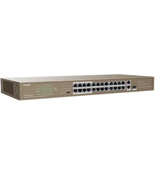 Коммутатор Tenda TEF1126P-24-250W 26-Портовыйбез управления FE c 24 портами PoE