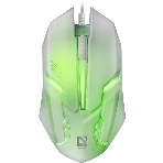 Мышь проводная Defender Cyber MB-560L белый, 1200 dpi, USB, кнопки - 3, фото10