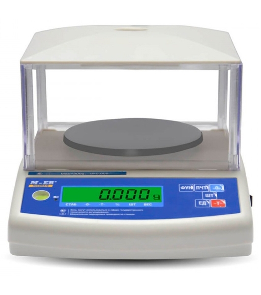 Весы лабораторные Mertech M-ER 122АCFJR-150.005 (3001) белый, до 0.15 кг