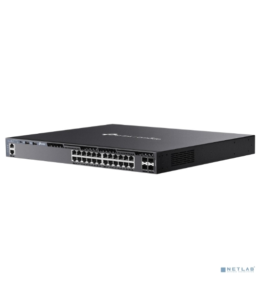 Коммутатор управляемый стекируемый 3 го уровня TP-Link SG6428X Omada с 24 гигабитными портами и 4 портами SFP+