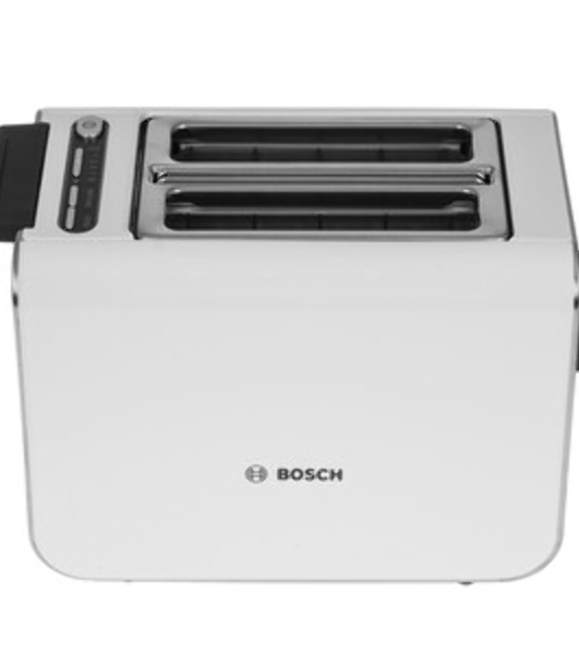 Тостер Bosch TAT8611N белый, 860 Вт, 2 слота