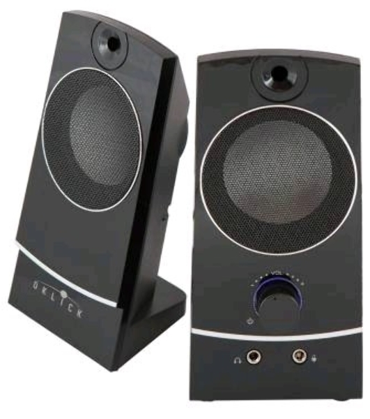 Акустическая система Oklick OK-118 2.0 черный 4Вт