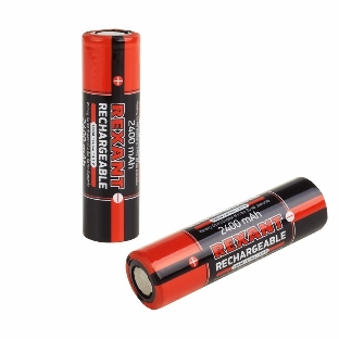 Аккумулятор Rexant 18650 unprotected Li-ion 2400 mAh 3.7 В