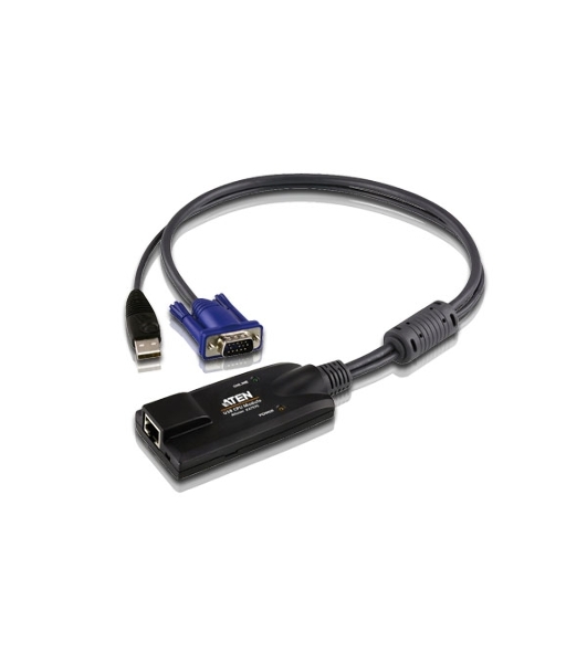 Переключатель ATEN KA7570 Кабель-адаптер KVM USB (Клав+мышь), HDB-15