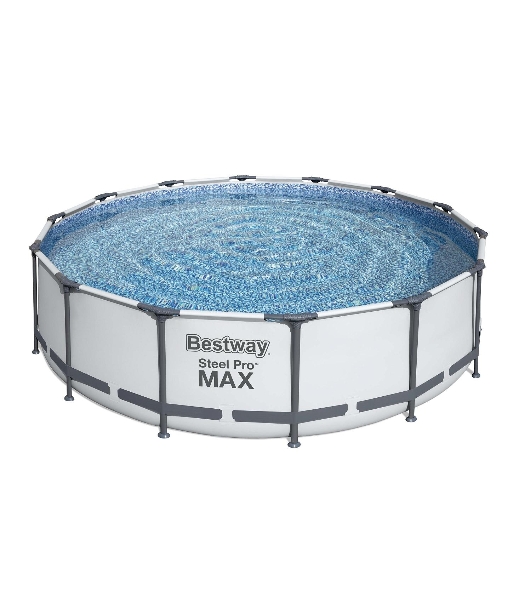 56950 BW, Bestway, Каркасный бассейн Steel Pro Max 427х107см, 13030л, фил.-насос 3028л/ч, лестница, тент, уп.1