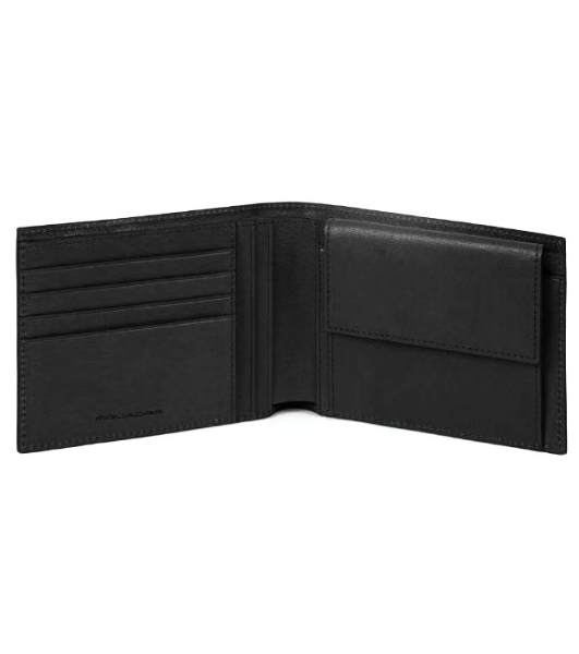 Кошелек мужской Piquadro Black Square PU257B3R/N черный натур.кожа