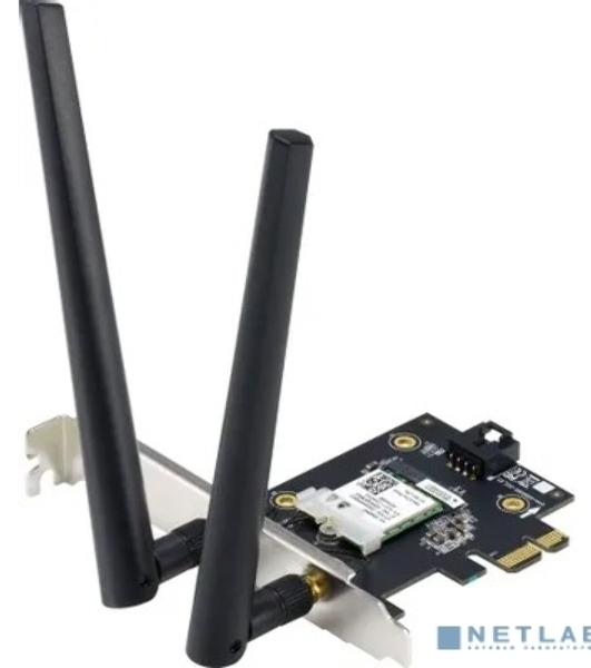 Сетевой адаптер ASUS PCE-AX1800 WIFI 802.11ax, 2402 + 574Mbpsб PCI-E Adapter, 2 антенны; 90IG07A0-MO0B00