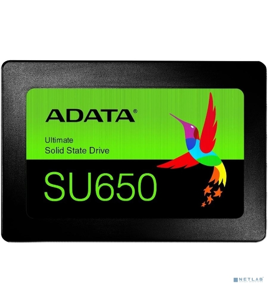 Накопитель SSD ADATA SU650, 256Gb, SATA III, 2.5', R/W 520/450