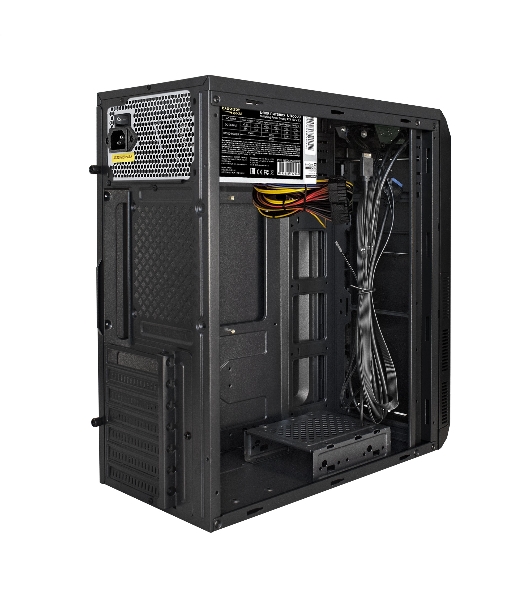 Компьютерный корпус Miditower ExeGate XP-334UC-UNS500 (ATX, БП UNS500 с вент. 12см, 1хUSB/1хUSB 3.0/1хTypeC, аудио, черный)