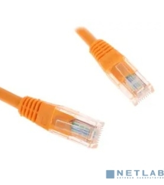 Патч-корд UTP Cablexpert cat.5e, 0.25м, литой, многожильный, оранжевый