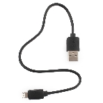 Кабель USB Гарнизон GCC-USB2-AP2-0.3M AM/Lightning, для iPhone5/6/7, IPod, IPad, 0.3м, черный, пакет, фото 1