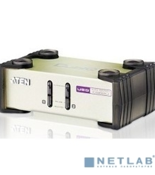 Переключатель ATEN KVM Switch CS82U-AT KVM-переключатель, VGA/SVGA+KBD+MOUSE, 1> 2 блока/порта/port PS2/USB, с KVM-шнурами PS2/USB 2х1.2м