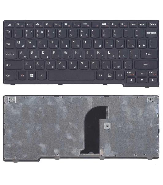 Клавиатура для ноутбука Lenovo Yoga 11, черная с рамкой