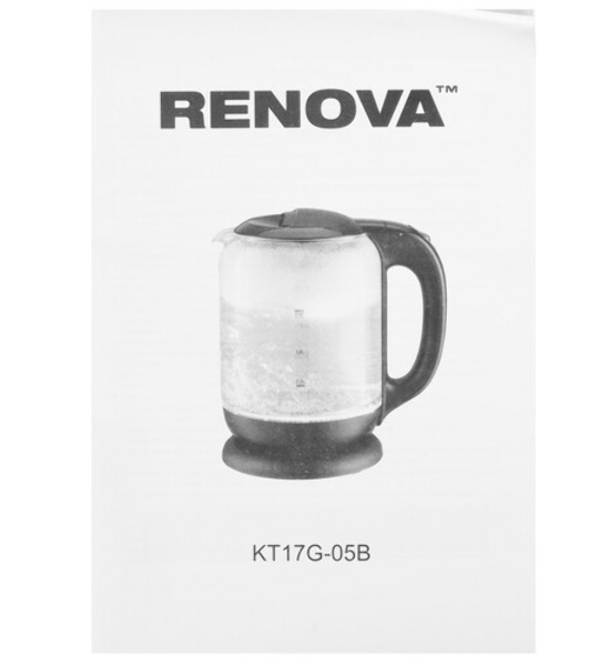 Чайник электрический Renova KT17G-05B