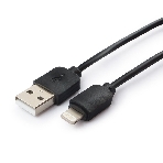 Кабель USB Гарнизон GCC-USB2-AP2-0.3M AM/Lightning, для iPhone5/6/7, IPod, IPad, 0.3м, черный, пакет, фото2