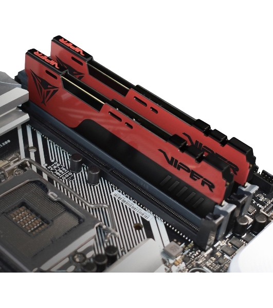Оперативная память Patriot Viper Elite II, DDR4, 16GB (2x8 GB), 2666 MHz, CL16, DIMM, радиатор, красный