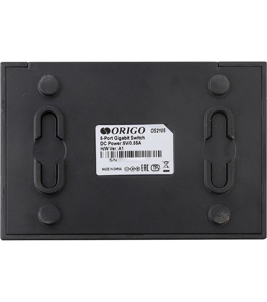 Коммутатор неуправляемый ORIGO OS2105/A2A 5x1000Base-T, корпус пластик