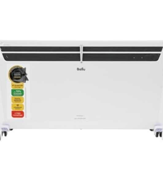 Конвектор электрический Ballu Evolution Digital Inverter BEC/EVI4-2500 белый, 2500 Вт, 30 м2, дисплей, WiFi