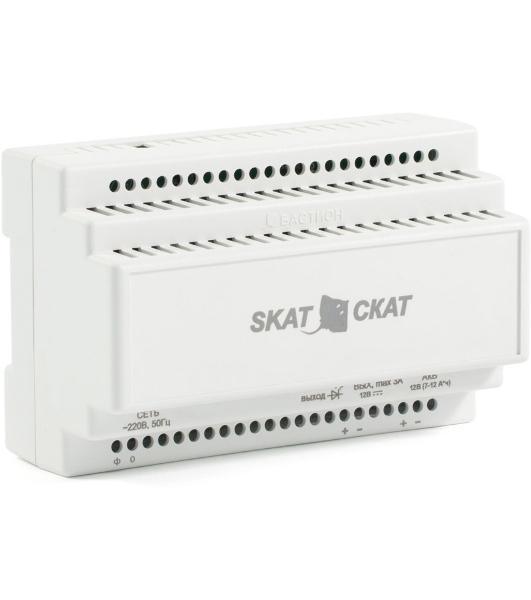 Источник вторичного электропитания резервированный SKAT-12-3.0-DIN Бастион 580