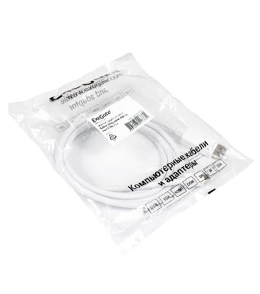 Кабель-переходник ExeGate EX284929RUS miniDisplayPort-DisplayPort ExeGate EX-CC-mDPM-DPM-1.8 (mini20M/20M, 1,8м)