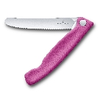 Нож кухонный Victorinox Swiss Classic (6.7836.F5B) стальной для овощей лезв.110мм серрейт. заточка розовый блистер, фото4