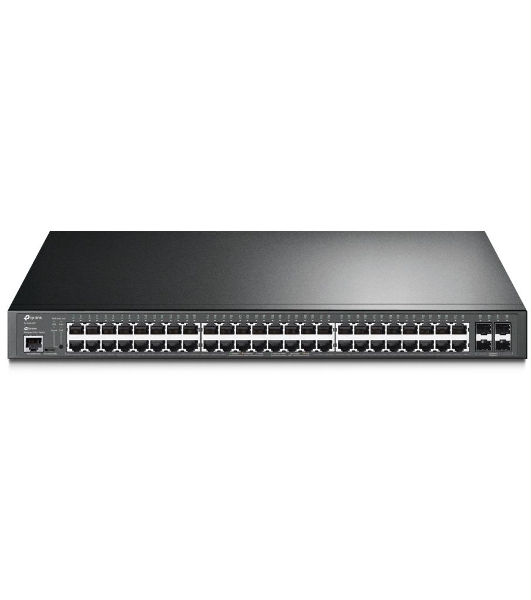 Коммутатор 48-port Gigabit PoE+ L2+ switch, 48 802.3af/at PoE+ ports, 4 Gb SFP slots, 1 RJ-45 + 1Micro-USB console ports, 348W PoE budget