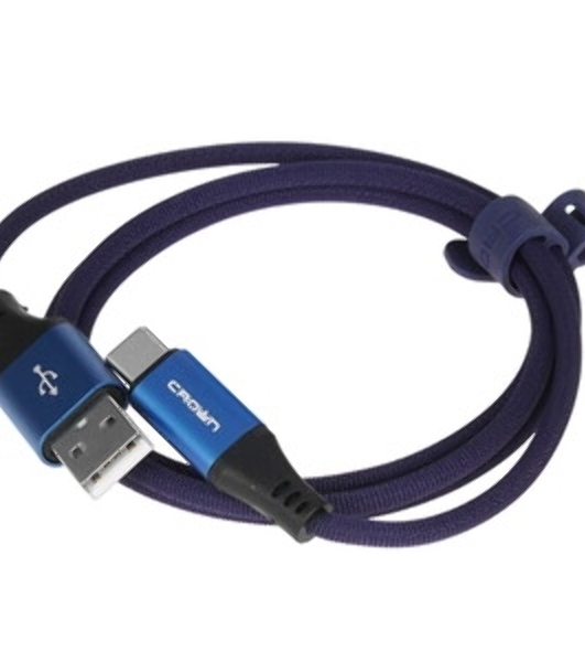 Кабель Crown USB - USB Type-C CMCU-3092C military