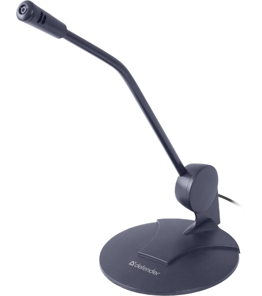 Микрофон Defender MIC-117 черный, кабель 1.8 м