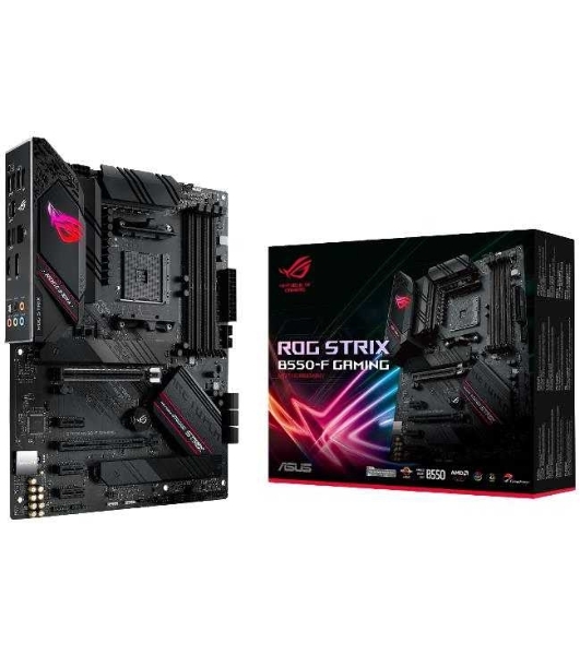 Материнская плата ASUS ROG STRIX B550-F GAMING, AM4, AMD B550, 4xDDR4, 6xSATA, 2xM.2, 1xPCI-E 3.0 x16, 1xPCI-E 4.0 x16, 3xPCI-E x1, 1xDP, 1xHDMI, 1x 2.5Gb LAN, 1xUSB 3.2 Gen 2, 4xUSB 3.2 Gen 1, 2xUSB 2.0, 5x3.5 мм, 7.1, ATX