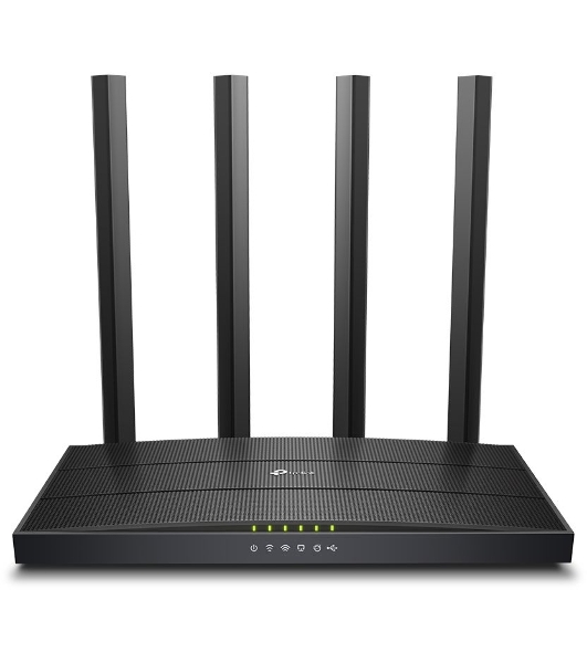 Роутер беспроводной TP-Link Archer C6U AC1200 10/100/1000BASE-TX/4G ready черный