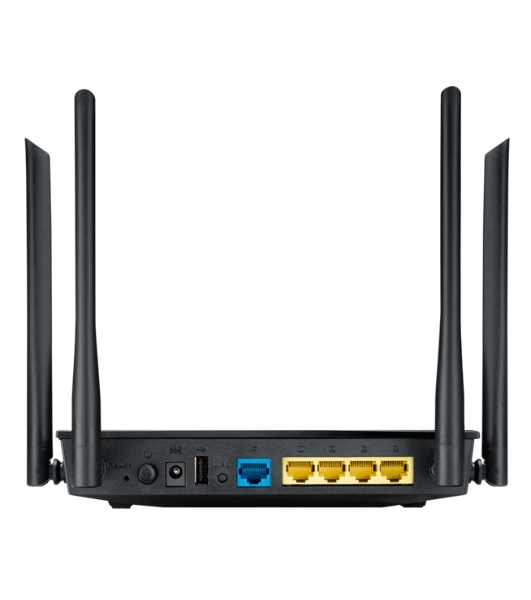 Маршрутизатор беспроводной Asus RT-AC1200 10/100BASE-TX черный (Dual Band)