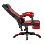 Кресло Defender CRUISER BLACK/RED черный/красный, экокожа, подставка для ног, фото10