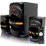 Акустическая система Dialog Progressive AP-210B BLACK 2.1, 30W+2*15W RMS, Bluetooth, USB+SD reader, фото 1
