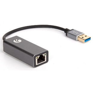 Кабель-переходник USB 3.0 (Am) --> LAN RJ-45 Ethernet 1000 Mbps, Aluminum Shell, VCOM DU312M