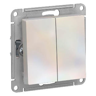 Механизм переключателя проходного 2-кл. СП AtlasDesign 10А IP20 (сх. 6/2) 10AX жемчуж.